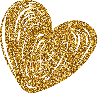 Glittered Heart Illustration